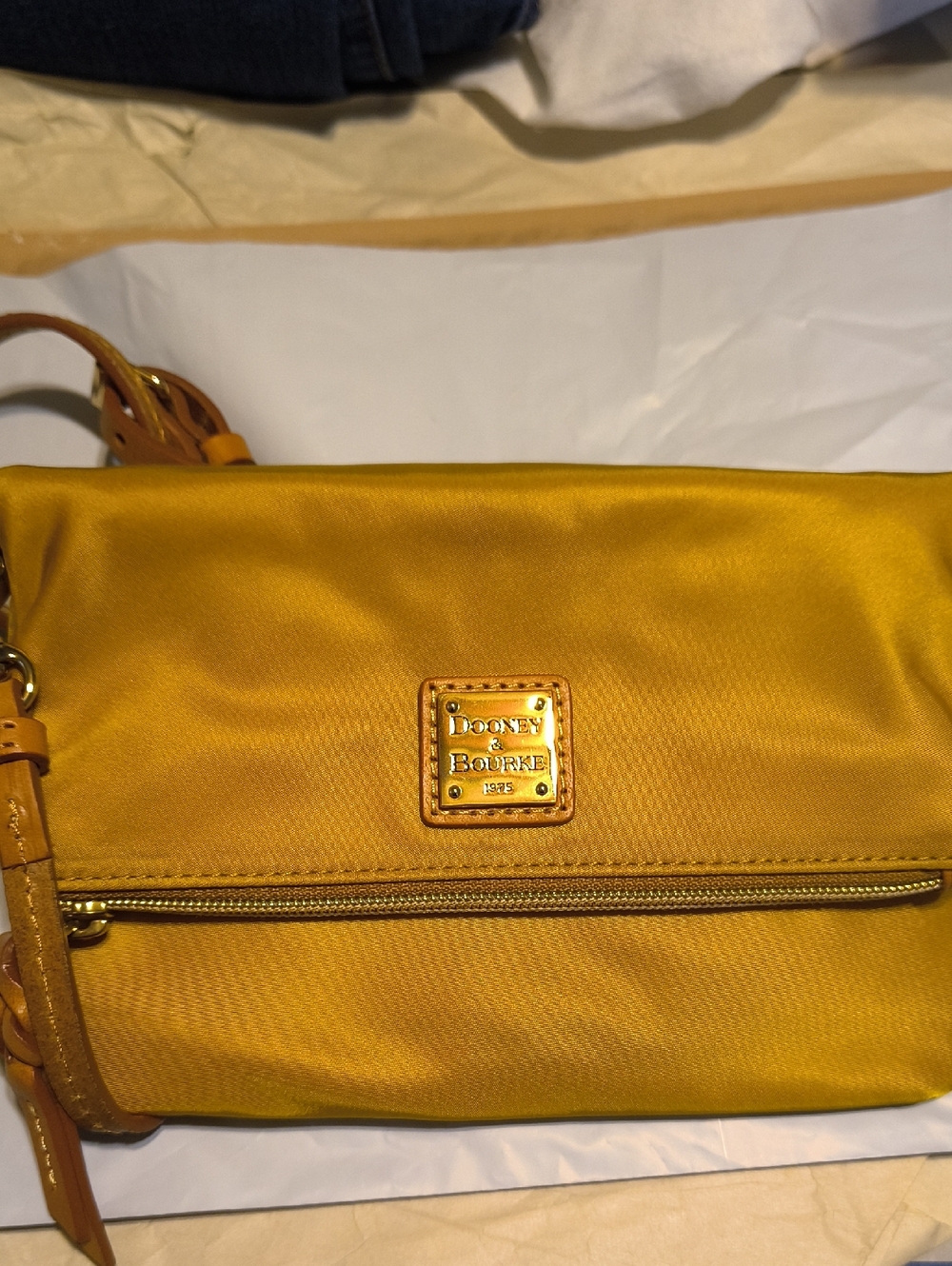 NWT Mustard Dooney And Bourke Crossbody Bag